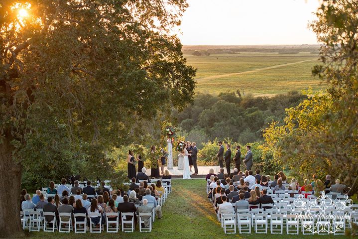 Best wedding venue in the hill country overlooking bluff.